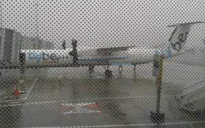 Ons vliegtuig van Fly.be (foto: Rick Steuten)