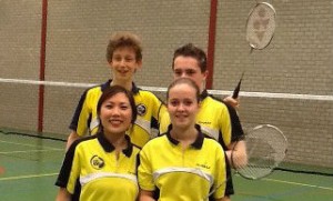 Kalia, Iris, Koen en Sem