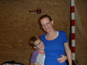 Deelnemers Sebastiaan en moeder.