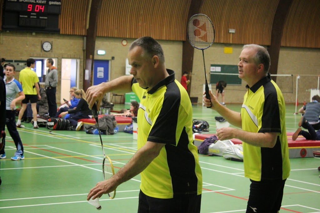 Jan-Willem Wolters (r.) met John de Kleijn (l.) tijdens de GOK 2015.